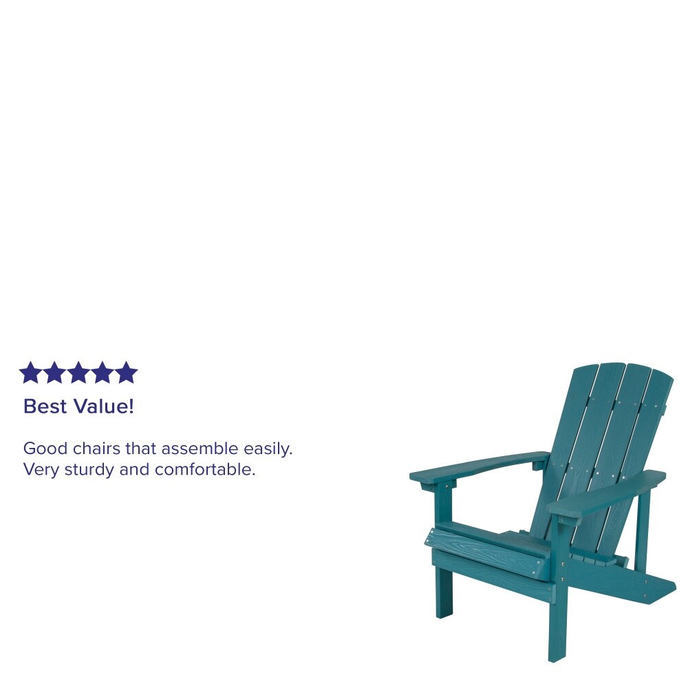 Outdoor All-Weather Poly Resin Wood Adirondack Chair