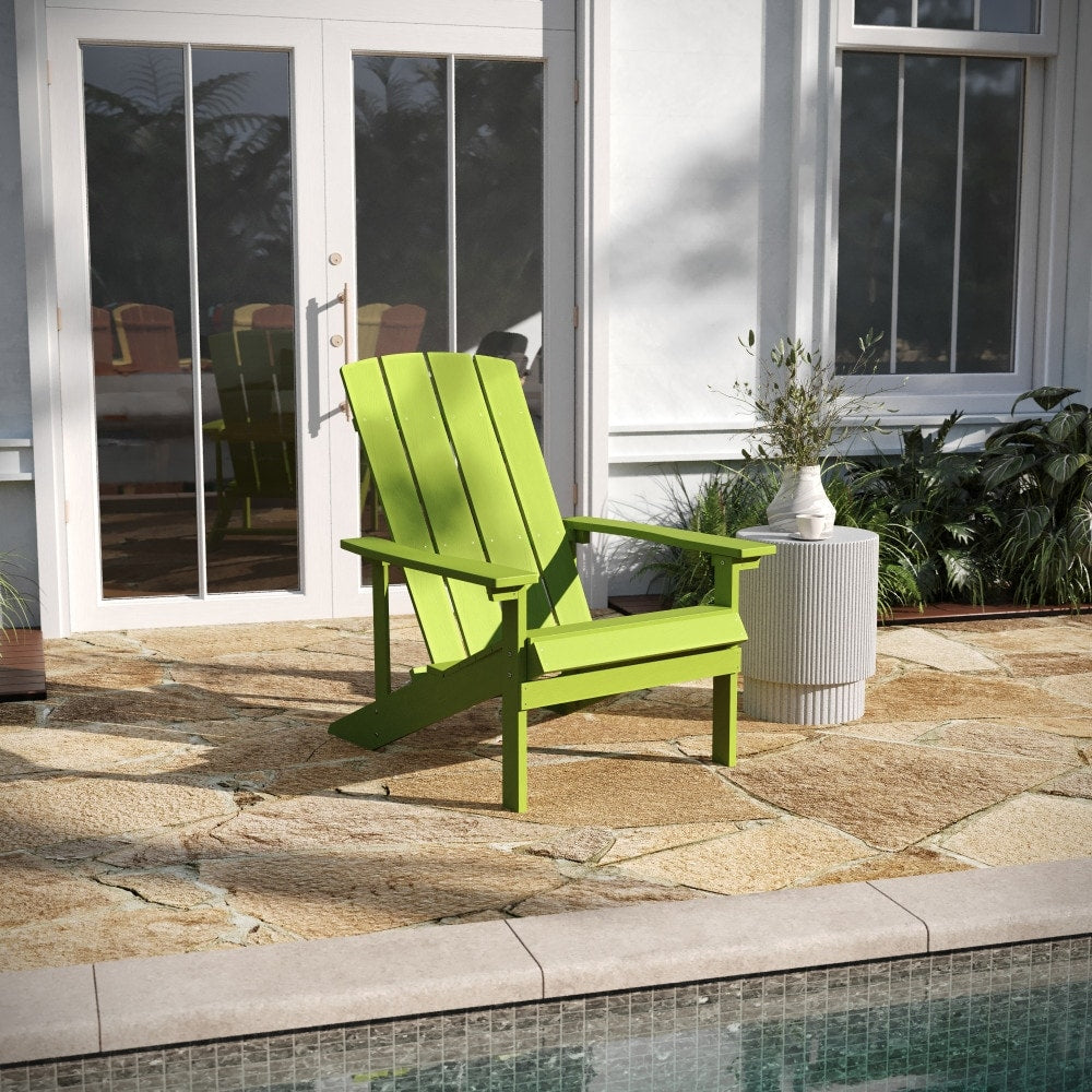 Outdoor All-Weather Poly Resin Wood Adirondack Chair