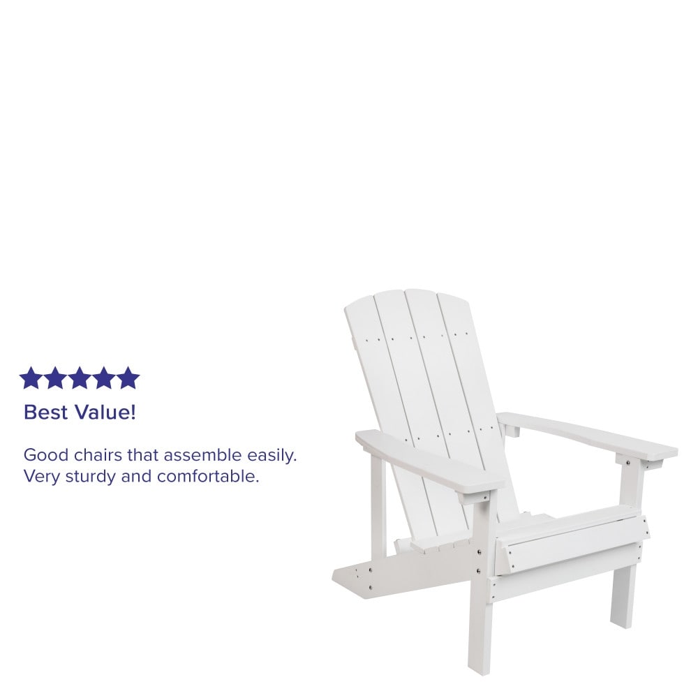 Outdoor All-Weather Poly Resin Wood Adirondack Chair