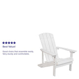 Outdoor All-Weather Poly Resin Wood Adirondack Chair
