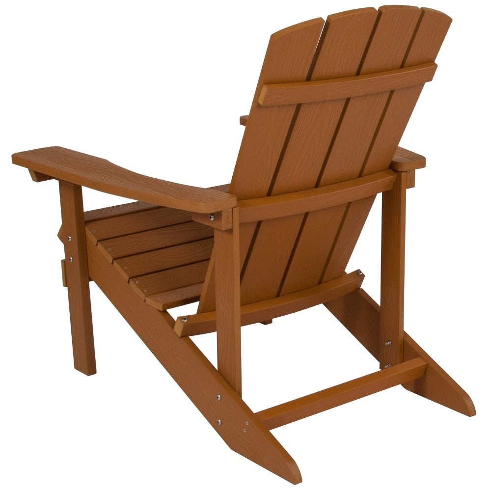 Outdoor All-Weather Poly Resin Wood Adirondack Chair