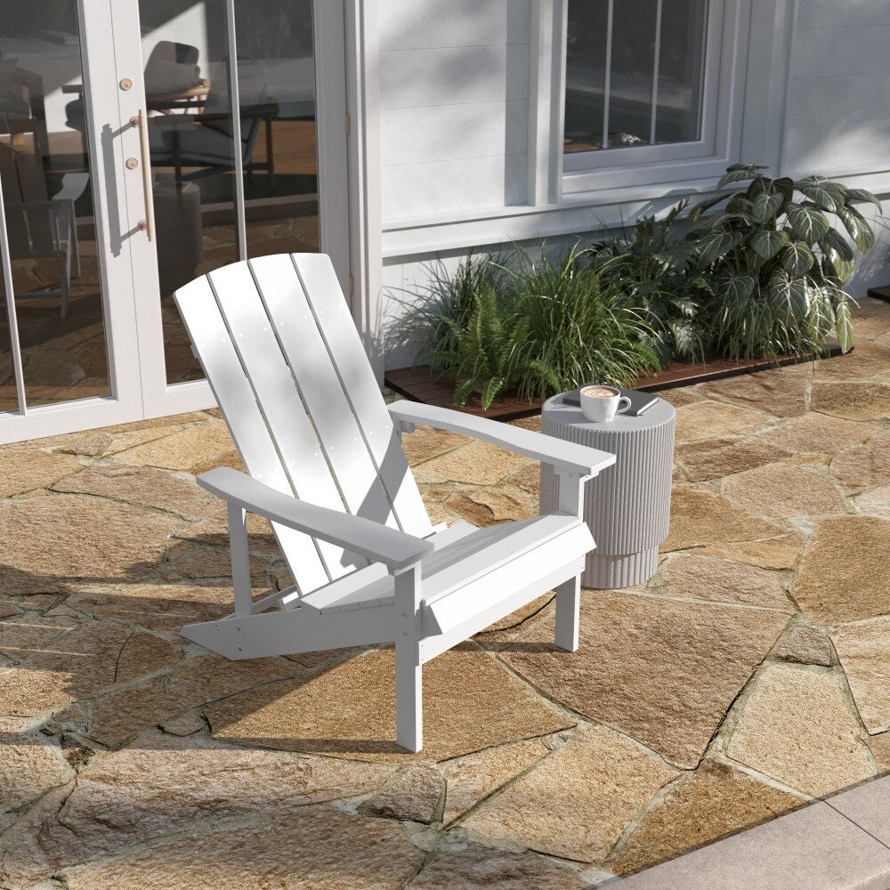 Outdoor All-Weather Poly Resin Wood Adirondack Chair
