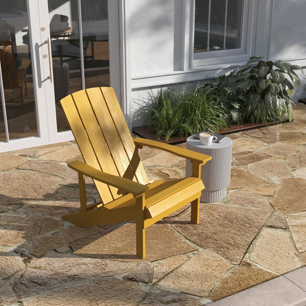 Outdoor All-Weather Poly Resin Wood Adirondack Chair