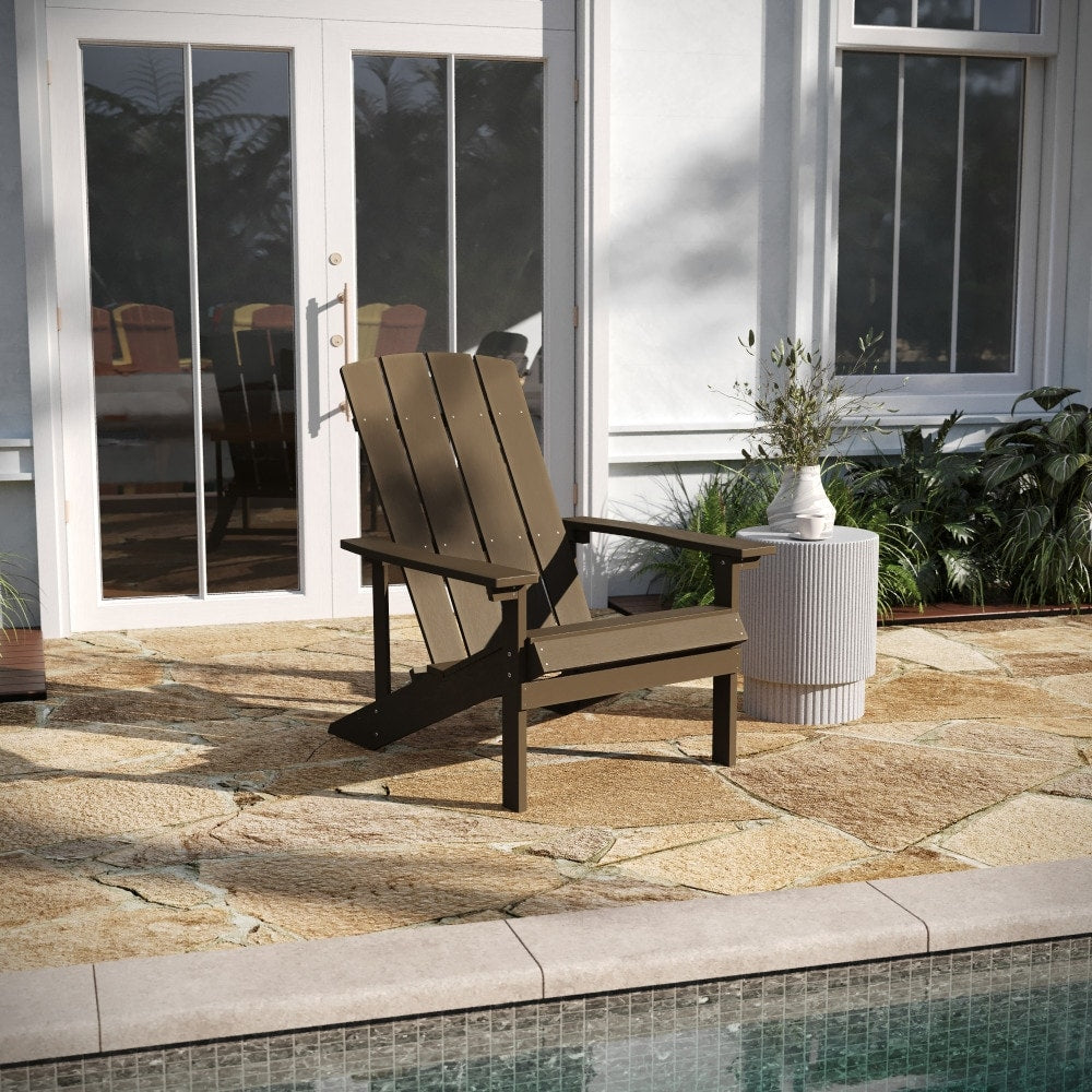 Outdoor All-Weather Poly Resin Wood Adirondack Chair