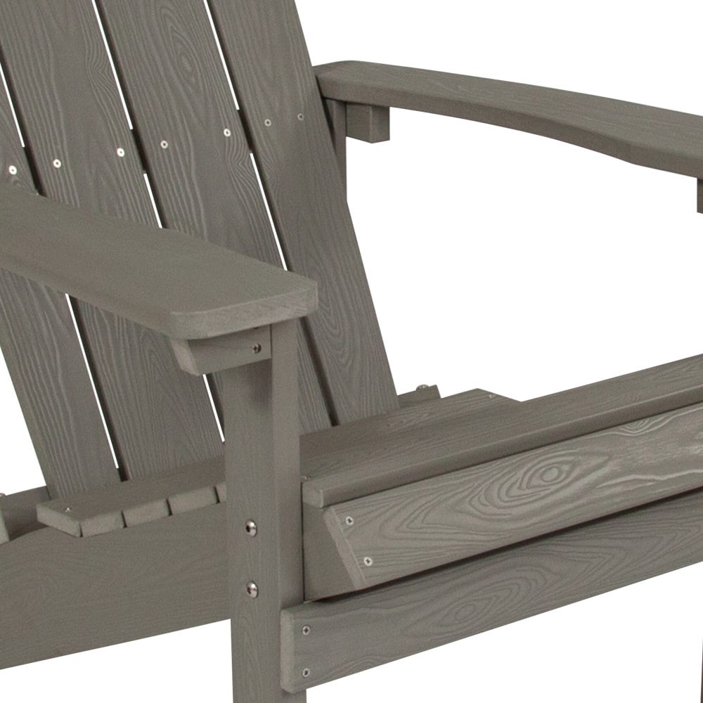 Outdoor All-Weather Poly Resin Wood Adirondack Chair