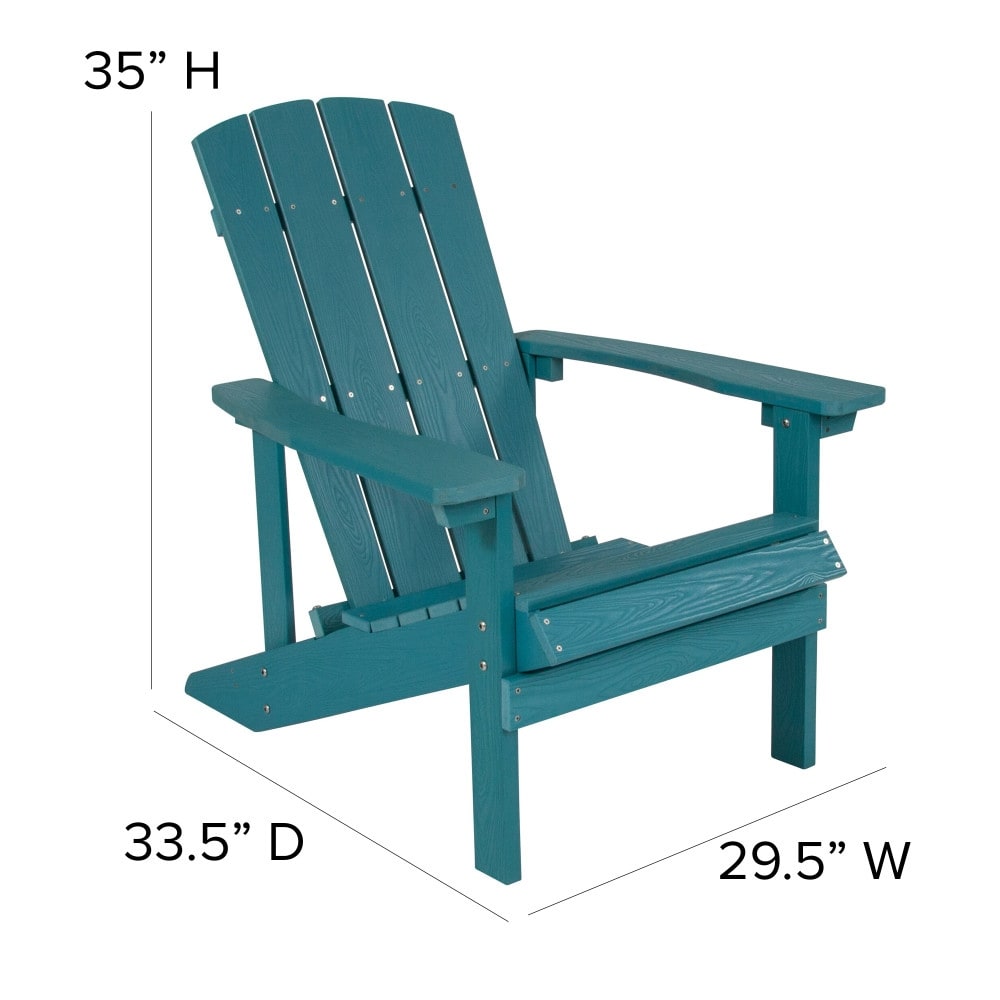 Outdoor All-Weather Poly Resin Wood Adirondack Chair