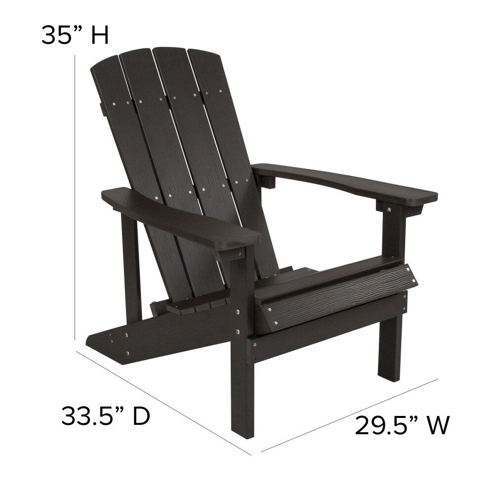 Outdoor All-Weather Poly Resin Wood Adirondack Chair