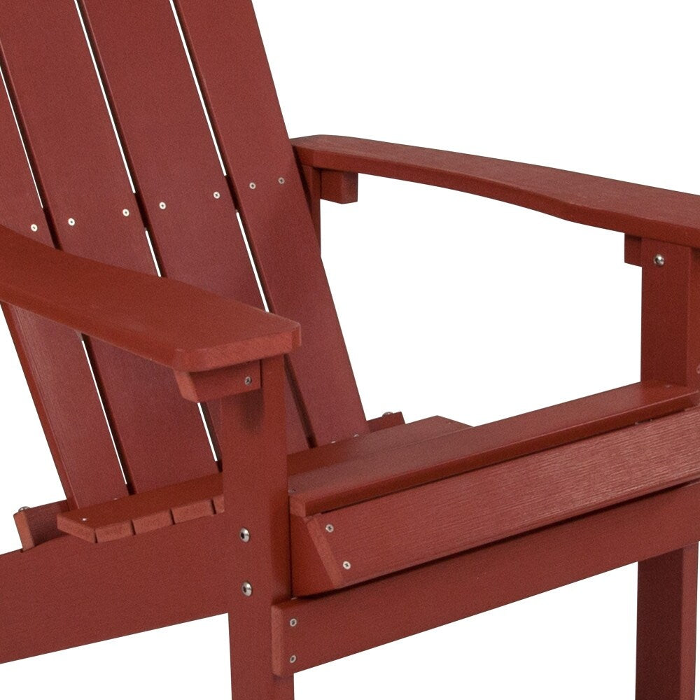 Outdoor All-Weather Poly Resin Wood Adirondack Chair