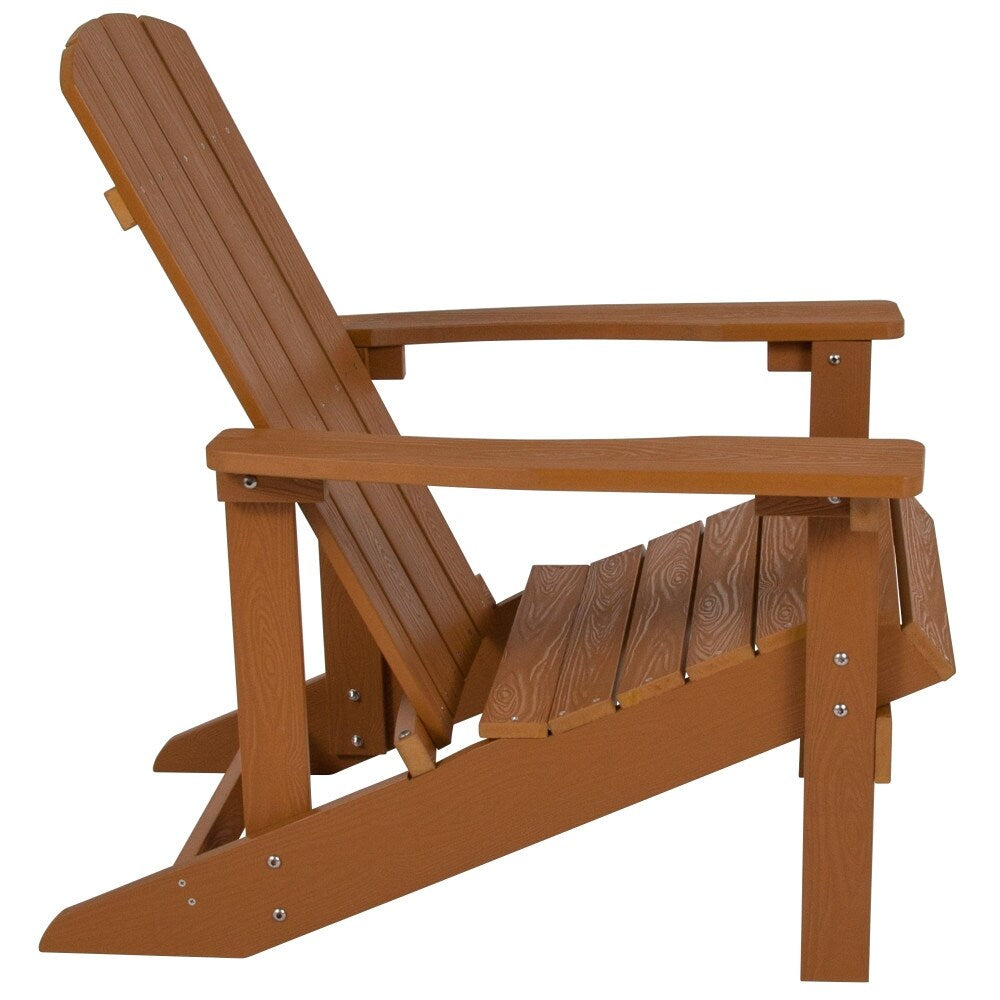Outdoor All-Weather Poly Resin Wood Adirondack Chair