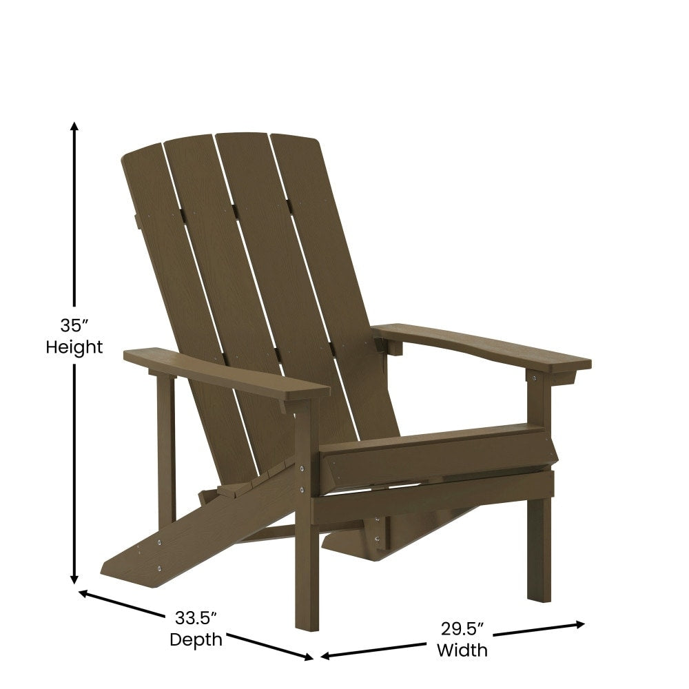 Outdoor All-Weather Poly Resin Wood Adirondack Chair