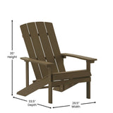Outdoor All-Weather Poly Resin Wood Adirondack Chair