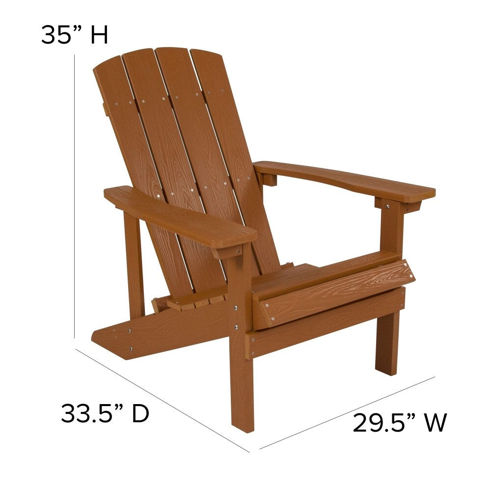 Outdoor All-Weather Poly Resin Wood Adirondack Chair