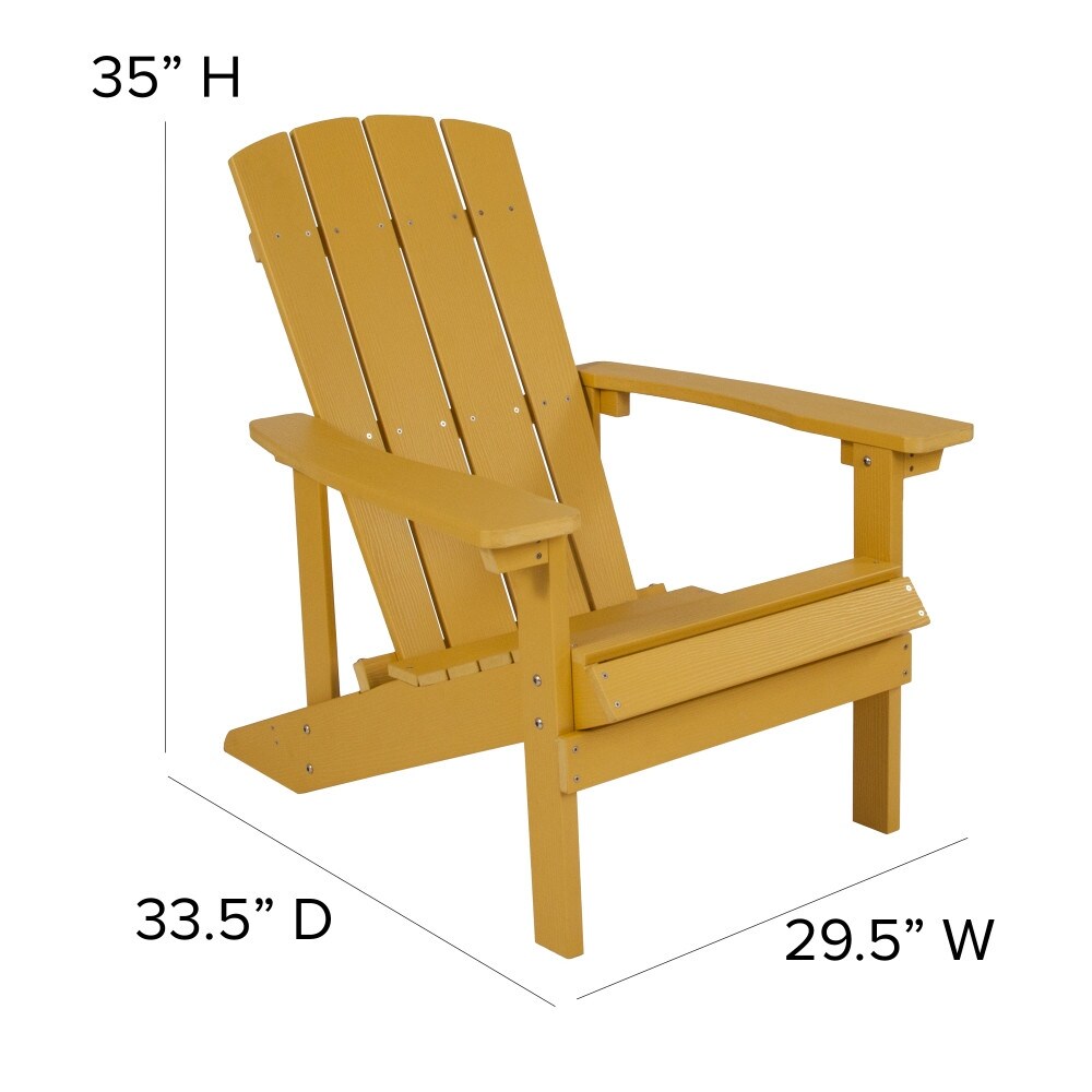 Outdoor All-Weather Poly Resin Wood Adirondack Chair