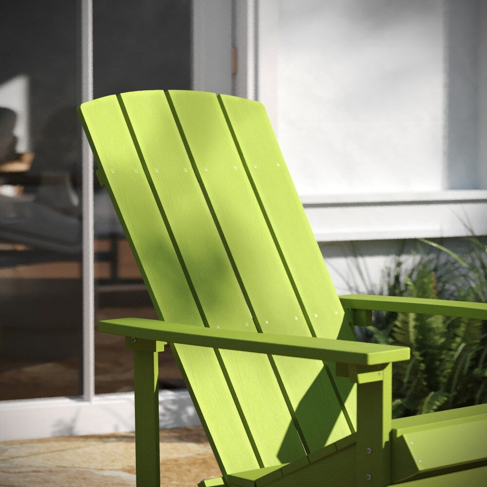 Outdoor All-Weather Poly Resin Wood Adirondack Chair