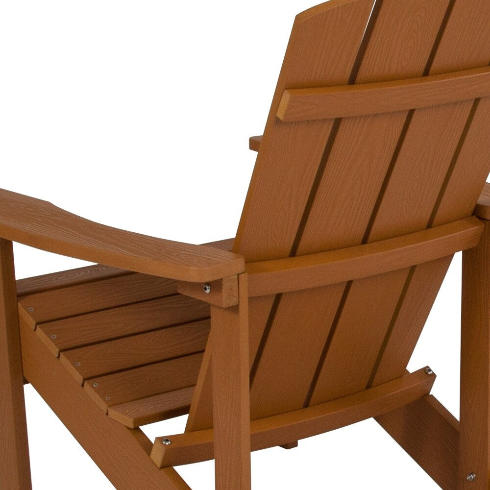 Outdoor All-Weather Poly Resin Wood Adirondack Chair