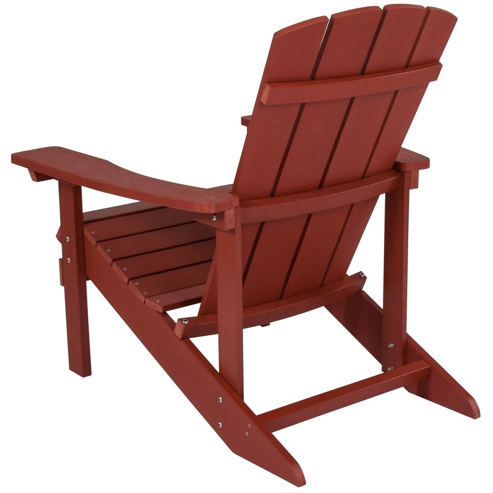 Outdoor All-Weather Poly Resin Wood Adirondack Chair