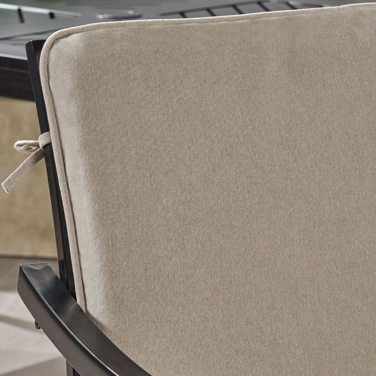 Outdoor Aluminum Dining Chairs with Cushions, Set of 2