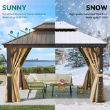 Outdoor Aluminum Hardtop Gazebo