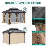 Outdoor Aluminum Hardtop Gazebo