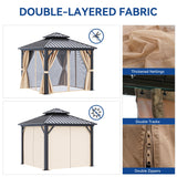 Outdoor Aluminum Hardtop Gazebo