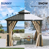 Outdoor Aluminum Hardtop Gazebo