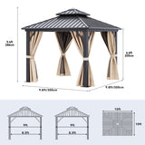 Outdoor Aluminum Hardtop Gazebo