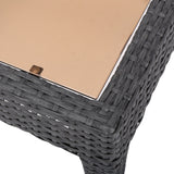 Outdoor Antibes Wicker Side Table by Christopher Knight Home