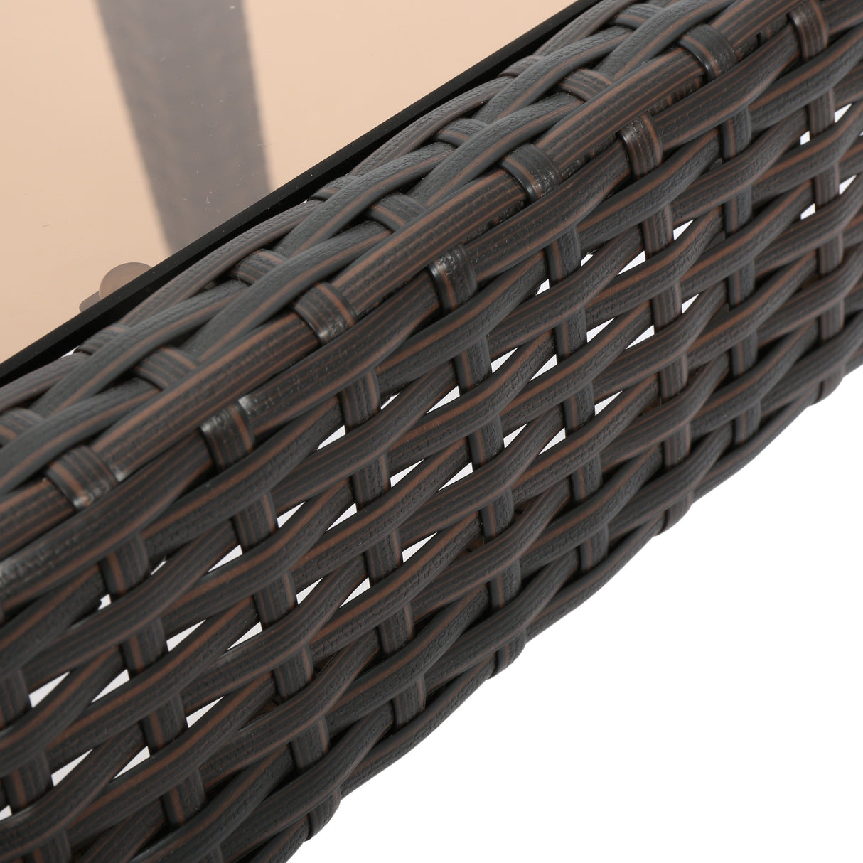 Outdoor Antibes Wicker Side Table by Christopher Knight Home