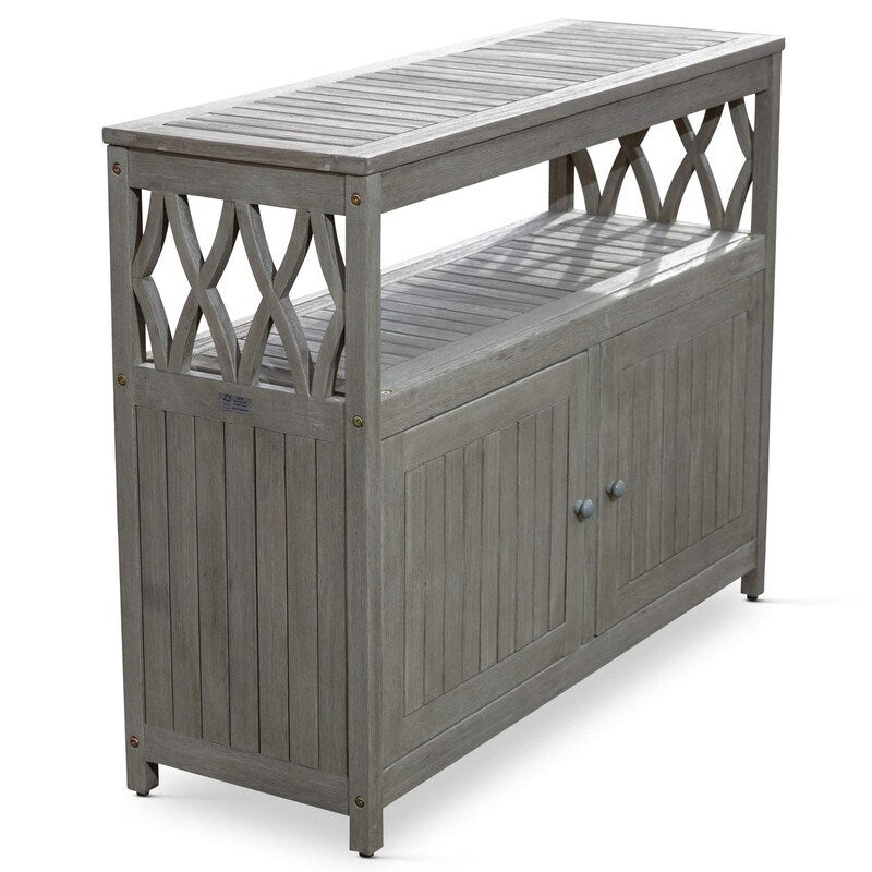 Outdoor Bar Cart, Wine Serving Cart