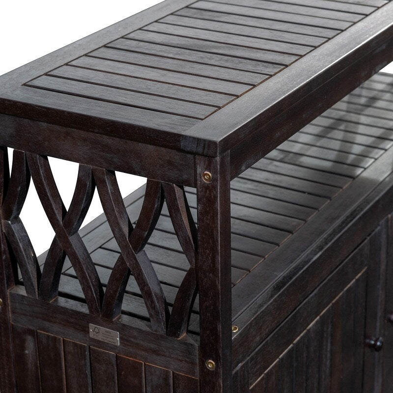 Outdoor Bar Cart, Wine Serving Cart