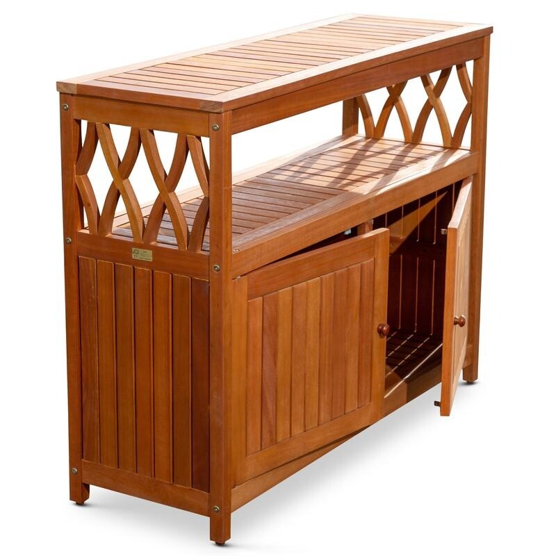 Outdoor Bar Cart, Wine Serving Cart