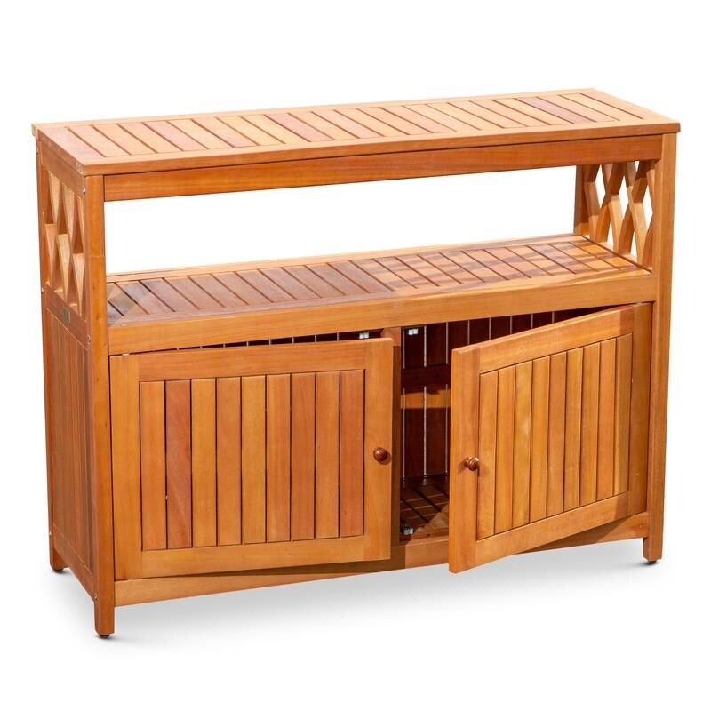 Outdoor Bar Cart, Wine Serving Cart