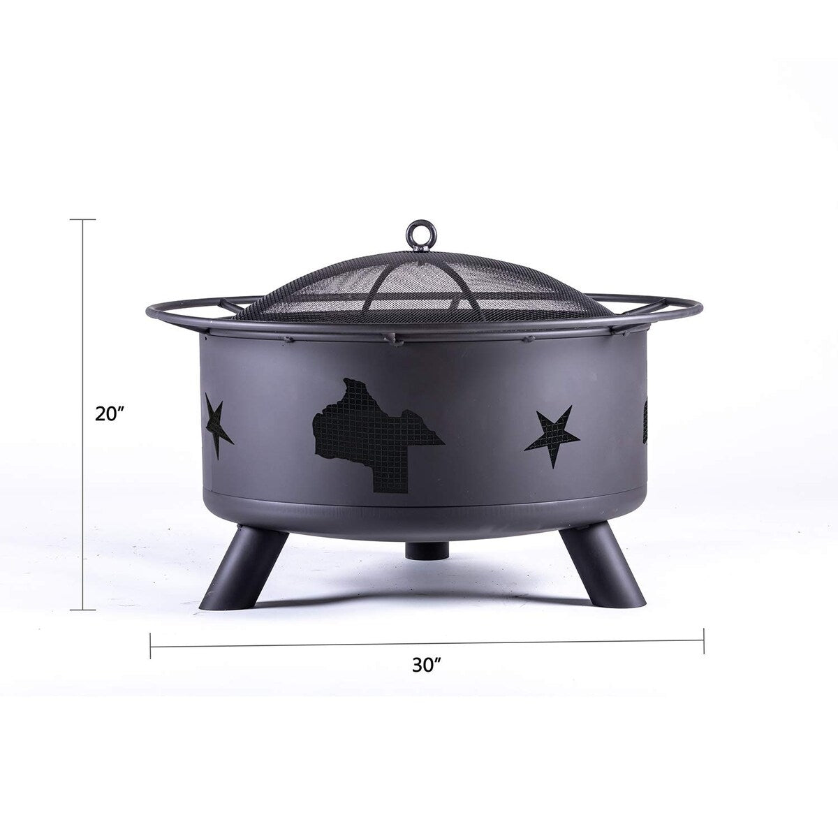 Outdoor Bonfire Burning Wood Grill Fire Pit with BBQ Cooking Grill