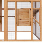Outdoor Catio Cat House 74" H Large Cat Enclosures ,UV proof Cover