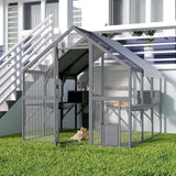 Outdoor Catio Cat House 74" H Large Cat Enclosures ,UV proof Cover