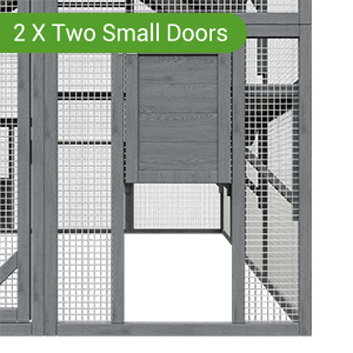 Outdoor Catio Cat House 74" H Large Cat Enclosures ,UV proof Cover