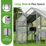 Outdoor Catio Cat House 74" H Large Cat Enclosures ,UV proof Cover