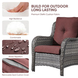 Gymojoy Outdoor Chairs with Ottoman Set of 4