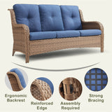 Gymojoy Outdoor Chairs with Ottoman Set of 4