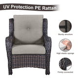 Gymojoy Outdoor Chairs with Ottoman Set of 4