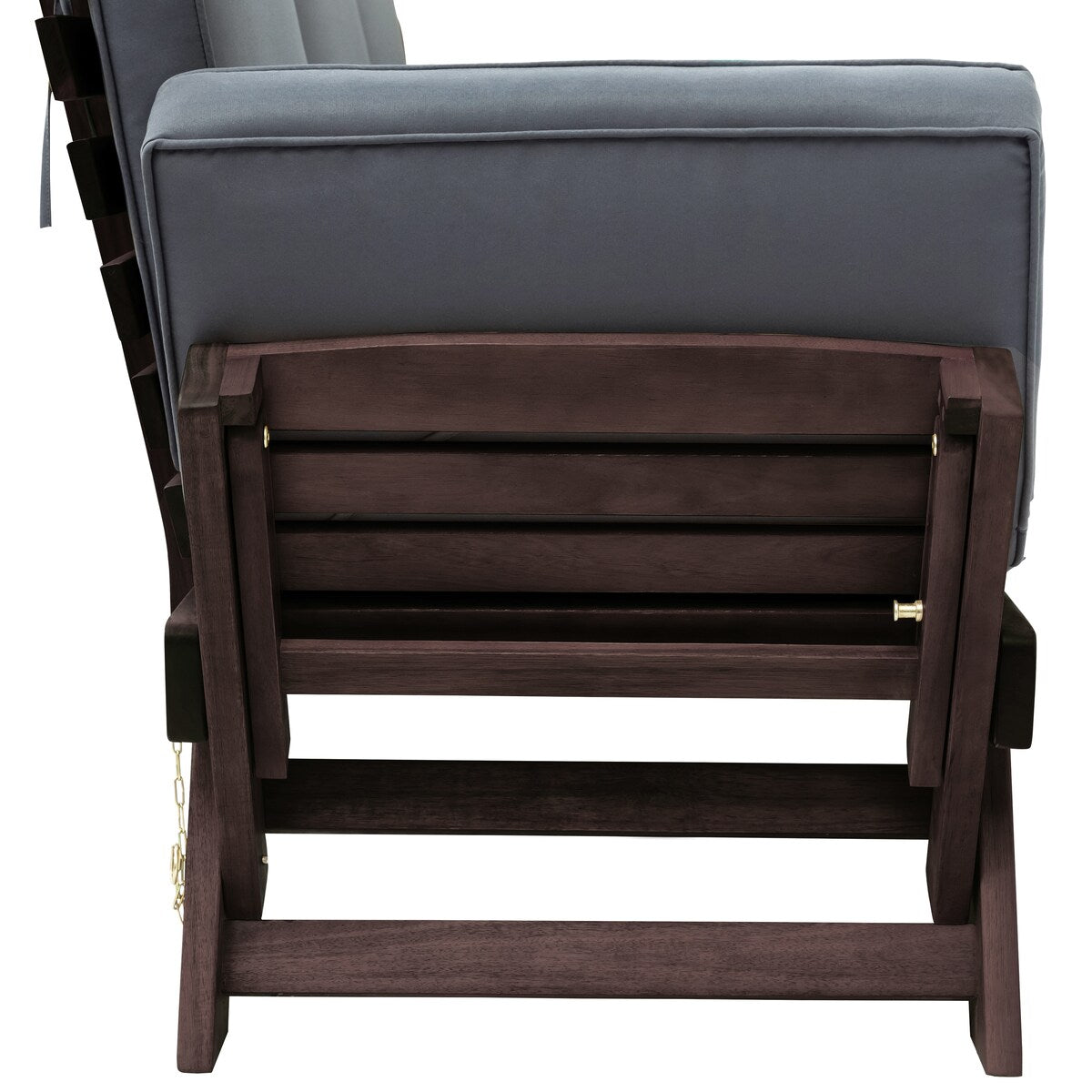 Outdoor Convertible Sofa Wooden Daybed Sofa Patio Furniture Chaise Lounge with Cushions for Courtyard/ Patio/ Balcony