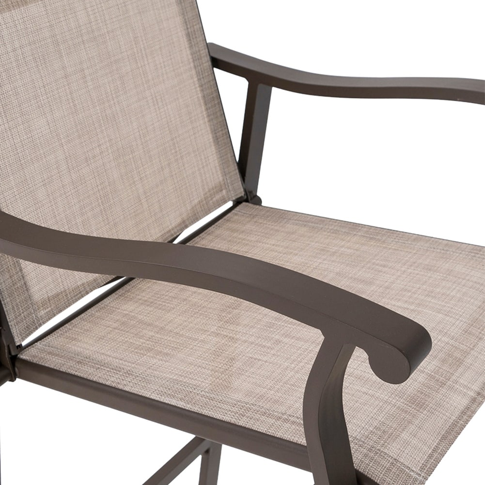 Outdoor Counter Height Bar Stools Classic Patio Bar Chairs (Set of 4) - 21.85"W x 25"D x 39.76"H