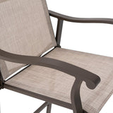 Outdoor Counter Height Bar Stools Classic Patio Bar Chairs (Set of 4) - 21.85"W x 25"D x 39.76"H