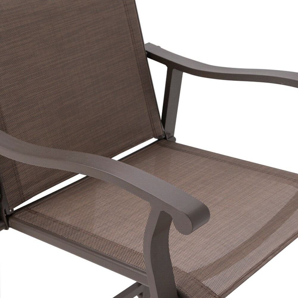 Outdoor Counter Height Bar Stools Classic Patio Bar Chairs (Set of 4) - 21.85"W x 25"D x 39.76"H