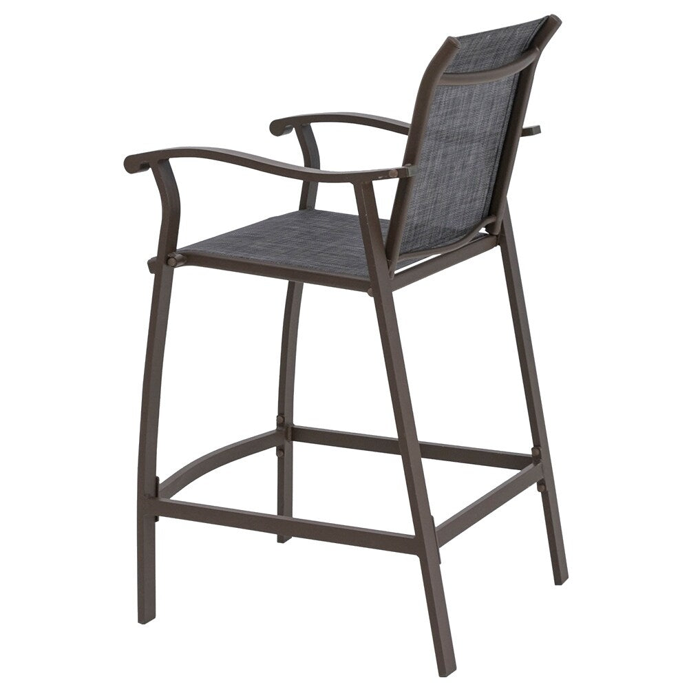 Outdoor Counter Height Bar Stools Classic Patio Bar Chairs (Set of 4) - 21.85"W x 25"D x 39.76"H