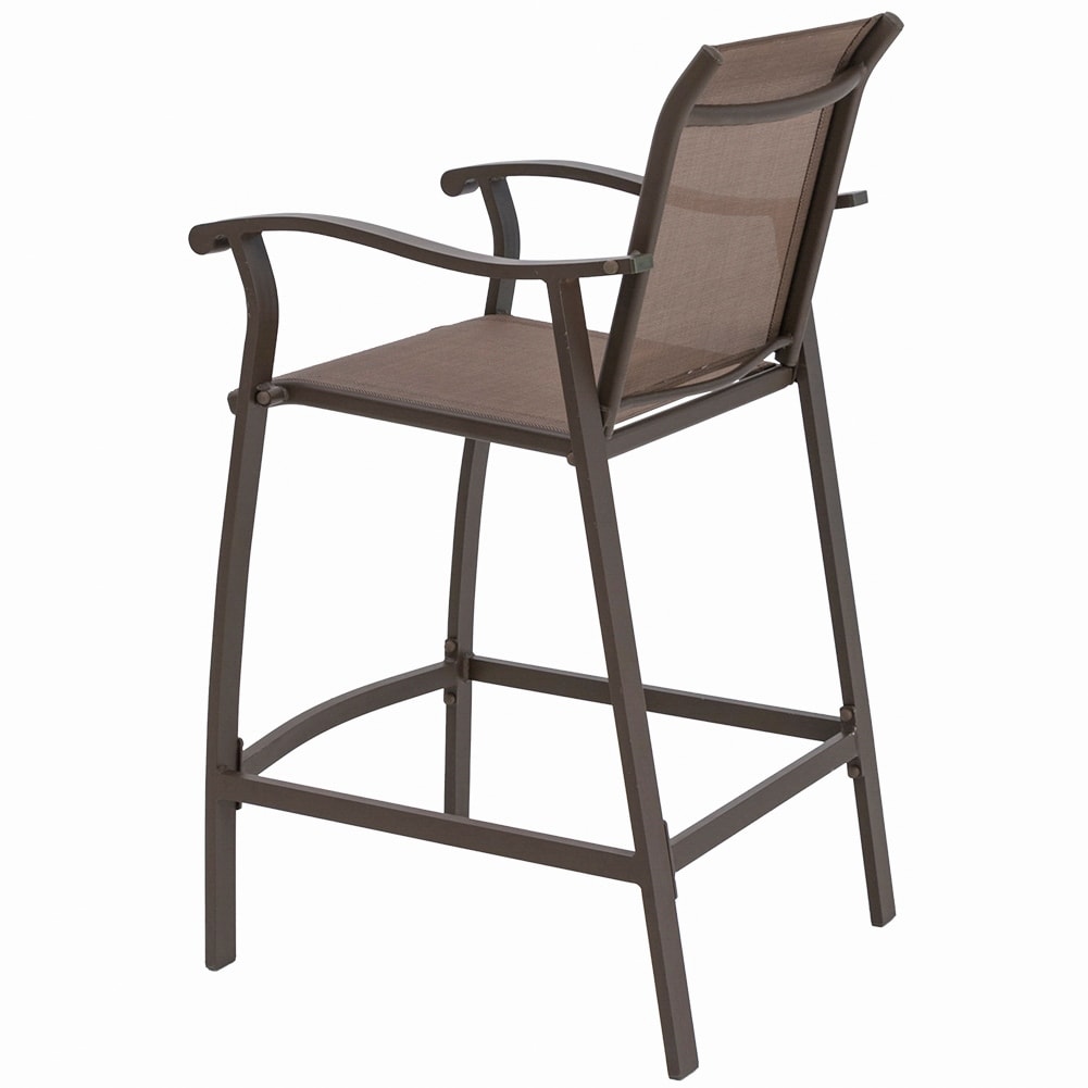 Outdoor Counter Height Bar Stools Classic Patio Bar Chairs (Set of 4) - 21.85"W x 25"D x 39.76"H