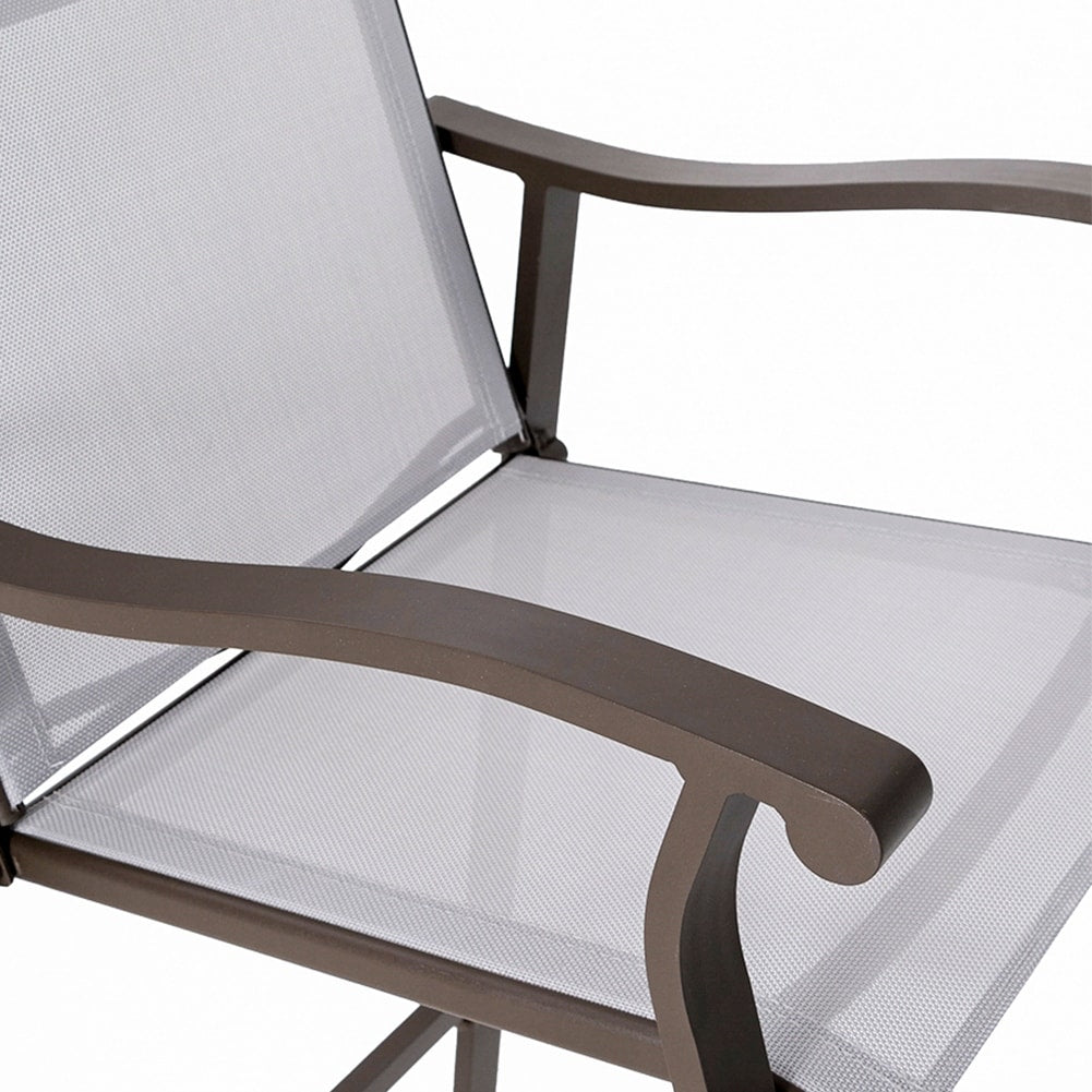 Outdoor Counter Height Bar Stools Classic Patio Bar Chairs (Set of 4) - 21.85"W x 25"D x 39.76"H