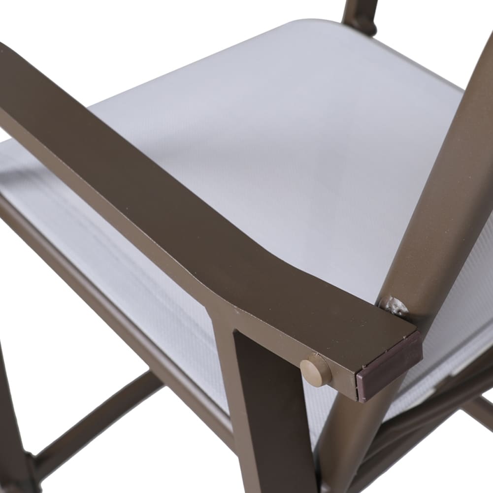 Outdoor Counter Height Bar Stools Classic Patio Bar Chairs (Set of 4) - 21.85"W x 25"D x 39.76"H