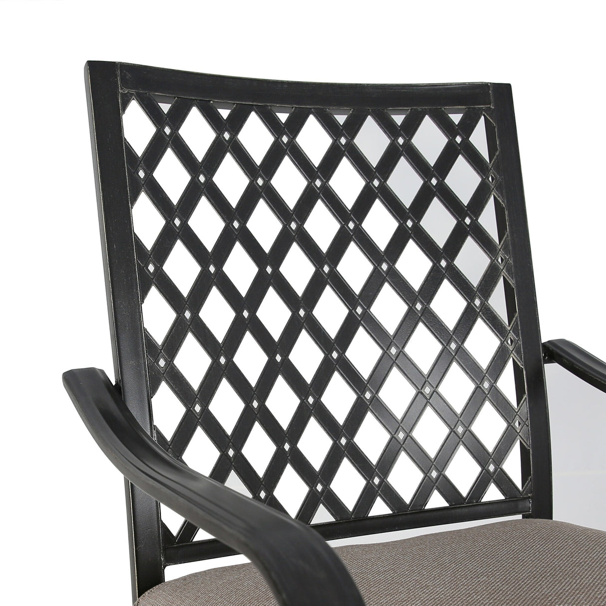 Outdoor Counter Swivel Bar Stools, Patio Chairs with Seat Cushion