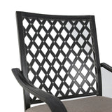 Outdoor Counter Swivel Bar Stools, Patio Chairs with Seat Cushion